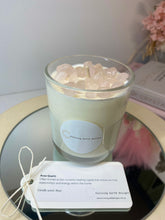 Load image into Gallery viewer, Medium Rose Quartz natural soy Candle - Medium size (180g)