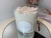 Load image into Gallery viewer, Medium Rose Quartz natural soy Candle - Medium size (180g)