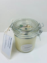 Load image into Gallery viewer, Medium Mixed tumbled stones infused natural soy Candle in a jar - Medium size (180g)