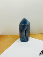 Load image into Gallery viewer, Natural Agate Druze tower - natural stone paper weight - home decor or unique office display