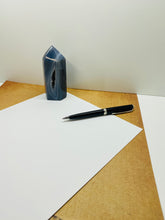 Load image into Gallery viewer, Natural Agate Druze tower - natural stone paper weight - home decor or unique office display