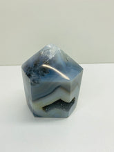 Load image into Gallery viewer, Natural Agate Druze tower - natural stone paper weight - home decor or unique office display