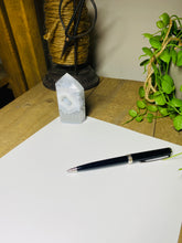 Load image into Gallery viewer, Natural Agate Druze tower - natural stone paper weight - home decor or unique office display