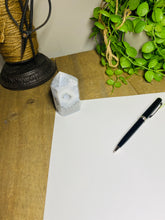 Load image into Gallery viewer, Natural Agate Druze tower - natural stone paper weight - home decor or unique office display