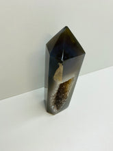 Load image into Gallery viewer, Natural Agate Druze tower - natural stone paper weight - home decor or unique office display
