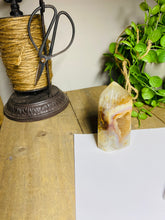 Load image into Gallery viewer, Natural Agate Druze tower - natural stone paper weight - home decor or unique office display
