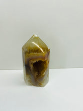 Load image into Gallery viewer, Natural Agate Druze tower - natural stone paper weight - home decor or unique office display