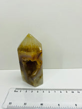 Load image into Gallery viewer, Natural Agate Druze tower - natural stone paper weight - home decor or unique office display