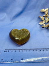 Load image into Gallery viewer, Natural Agate Geode heart with Quartz crystals inside