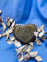 Load image into Gallery viewer, Natural Agate Geode heart with Quartz crystals inside