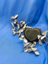 Load image into Gallery viewer, Natural Agate Geode heart with Quartz crystals inside