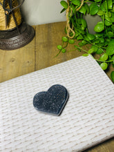 Load image into Gallery viewer, Natural Agate Geode heart with Quartz crystals inside