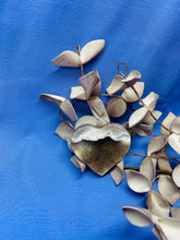 Load image into Gallery viewer, Natural Agate Geode heart with Quartz crystals inside