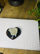 Load image into Gallery viewer, Natural Agate Geode heart with Quartz crystals inside