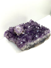 Load image into Gallery viewer, Amethyst Crystal on display stand - large piece with removable display stand
