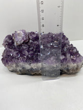 Load image into Gallery viewer, Amethyst Crystal on display stand - large piece with removable display stand