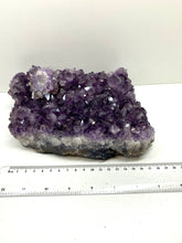 Load image into Gallery viewer, Amethyst Crystal on display stand - large piece with removable display stand