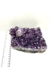 Load image into Gallery viewer, Amethyst Crystal on display stand - large piece with removable display stand