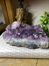Load image into Gallery viewer, Amethyst Crystal on display stand - large piece with removable display stand