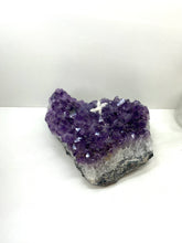 Load image into Gallery viewer, Amethyst Crystal on display stand - large piece with removable display stand