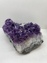 Load image into Gallery viewer, Amethyst Crystal on display stand - large piece with removable display stand