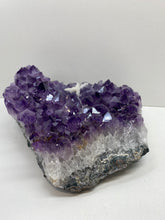 Load image into Gallery viewer, Amethyst Crystal on display stand - large piece with removable display stand