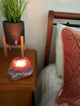 Load image into Gallery viewer, Amethyst Crystal Candle Holder
