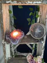 Load image into Gallery viewer, Amethyst Crystal Candle Holder