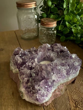 Load image into Gallery viewer, Amethyst Crystal Candle Holder