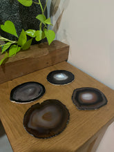 Load image into Gallery viewer, Natural polished Agate Slice drink coasters - Set of 4 14