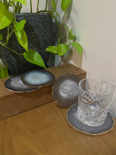 Load image into Gallery viewer, Natural polished Agate Slice drink coasters - Set of 4 23