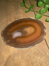 Load image into Gallery viewer, Natural polished Agate Slice drink coaster