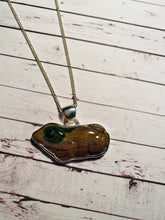 Load image into Gallery viewer, Ocean Jasper pendant set in sterling silver