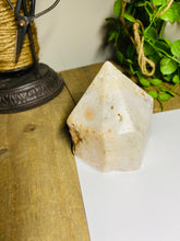Load image into Gallery viewer, Pink Amethyst Crystal tower - paper weight or display piece