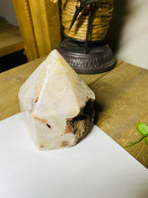 Load image into Gallery viewer, Pink Amethyst Crystal tower - paper weight or display piece