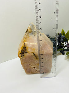 Pink Amethyst Crystal tower - paper weight or display piece