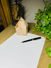 Load image into Gallery viewer, Pink Amethyst Crystal tower - paper weight or display piece