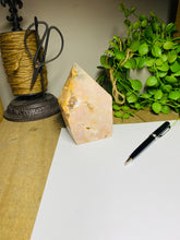 Load image into Gallery viewer, Pink Amethyst Crystal tower - paper weight or display piece