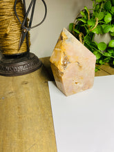 Load image into Gallery viewer, Pink Amethyst Crystal tower - paper weight or display piece