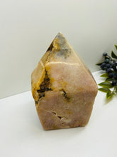 Load image into Gallery viewer, Pink Amethyst Crystal tower - paper weight or display piece
