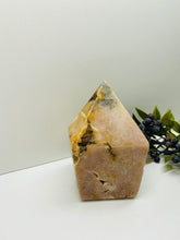 Load image into Gallery viewer, Pink Amethyst Crystal tower - paper weight or display piece