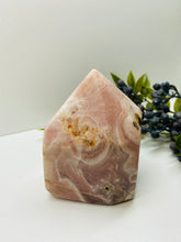 Load image into Gallery viewer, Pink Amethyst Crystal tower - paper weight or display piece