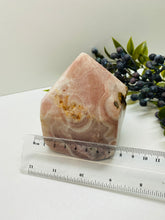 Load image into Gallery viewer, Pink Amethyst Crystal tower - paper weight or display piece