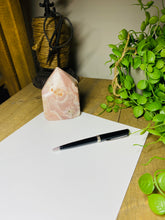 Load image into Gallery viewer, Pink Amethyst Crystal tower - paper weight or display piece
