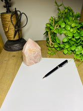 Load image into Gallery viewer, Pink Amethyst Crystal tower - paper weight or display piece