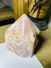 Load image into Gallery viewer, Pink Amethyst Crystal tower - paper weight or display piece