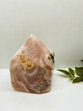 Load image into Gallery viewer, Pink Amethyst Crystal tower - paper weight or display piece