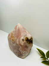 Load image into Gallery viewer, Pink Amethyst Crystal tower - paper weight or display piece