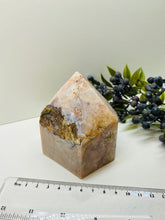 Load image into Gallery viewer, Pink Amethyst Crystal tower - paper weight or display piece