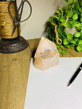 Load image into Gallery viewer, Pink Amethyst Crystal tower - paper weight or display piece